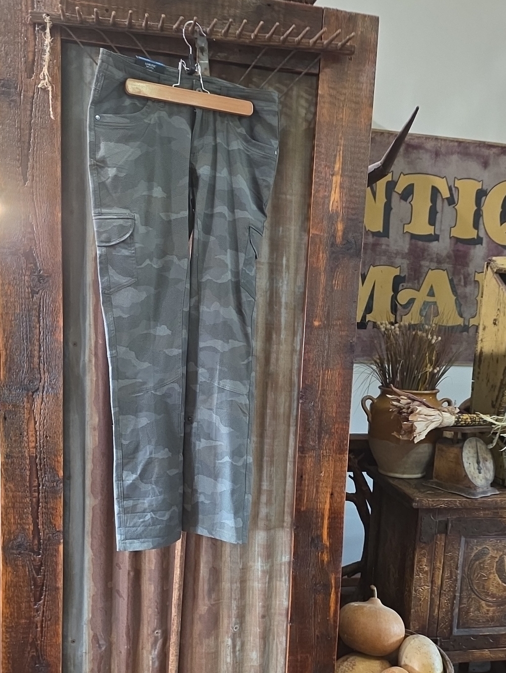 Kuhl Women’s Cargo Jeans in Olive Camouflage